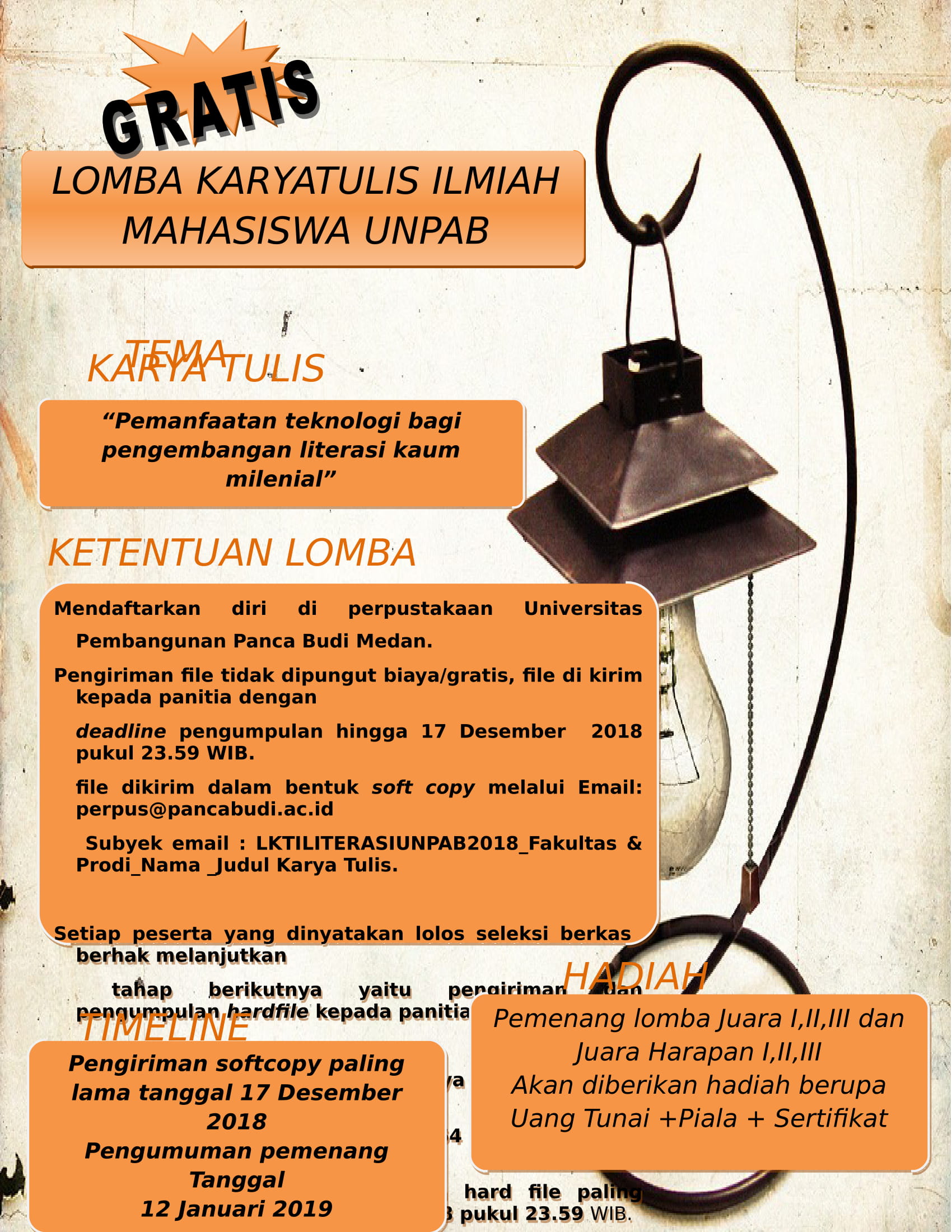 Lomba Karya Tulis Ilmiah (LKTI) Perpustakaan Unpab Medan